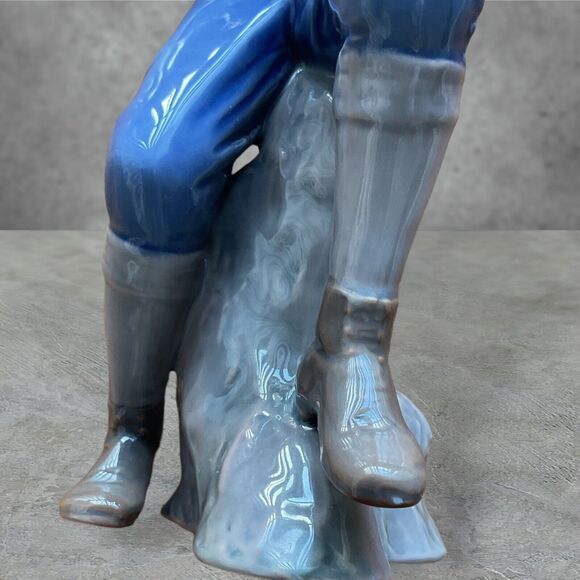 Bing & Grondahl Copenhagen Boy Playing Flute Porcelain Figurine Denmark 1897 EJ - Picture 8 of 10